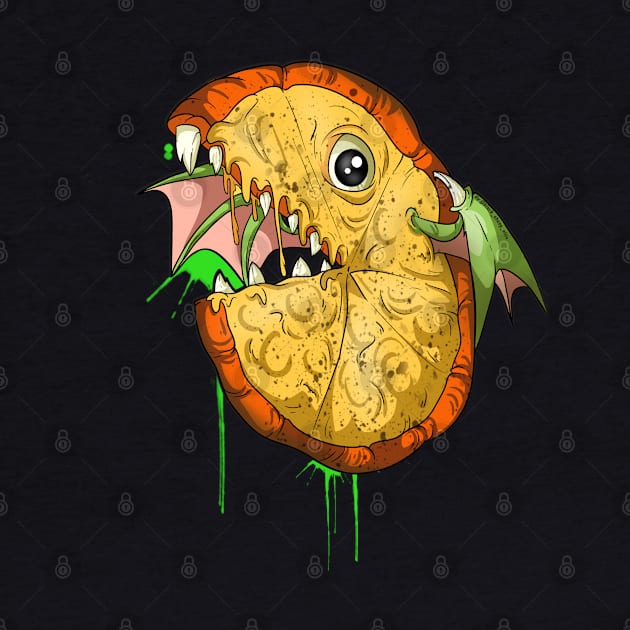 Scary Fish Food Pizza by Trendy Black Sheep